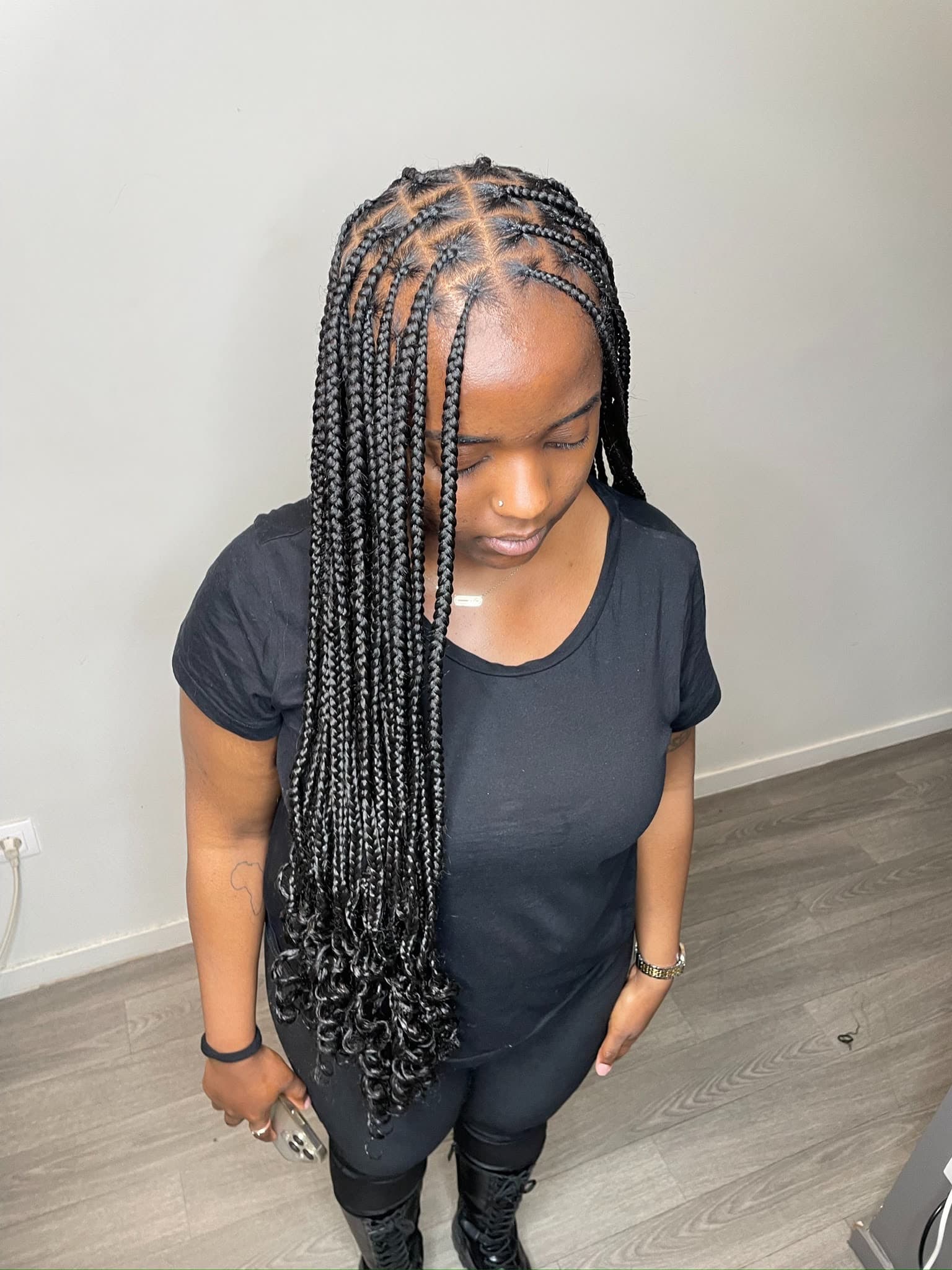 Knotless vue de dessus